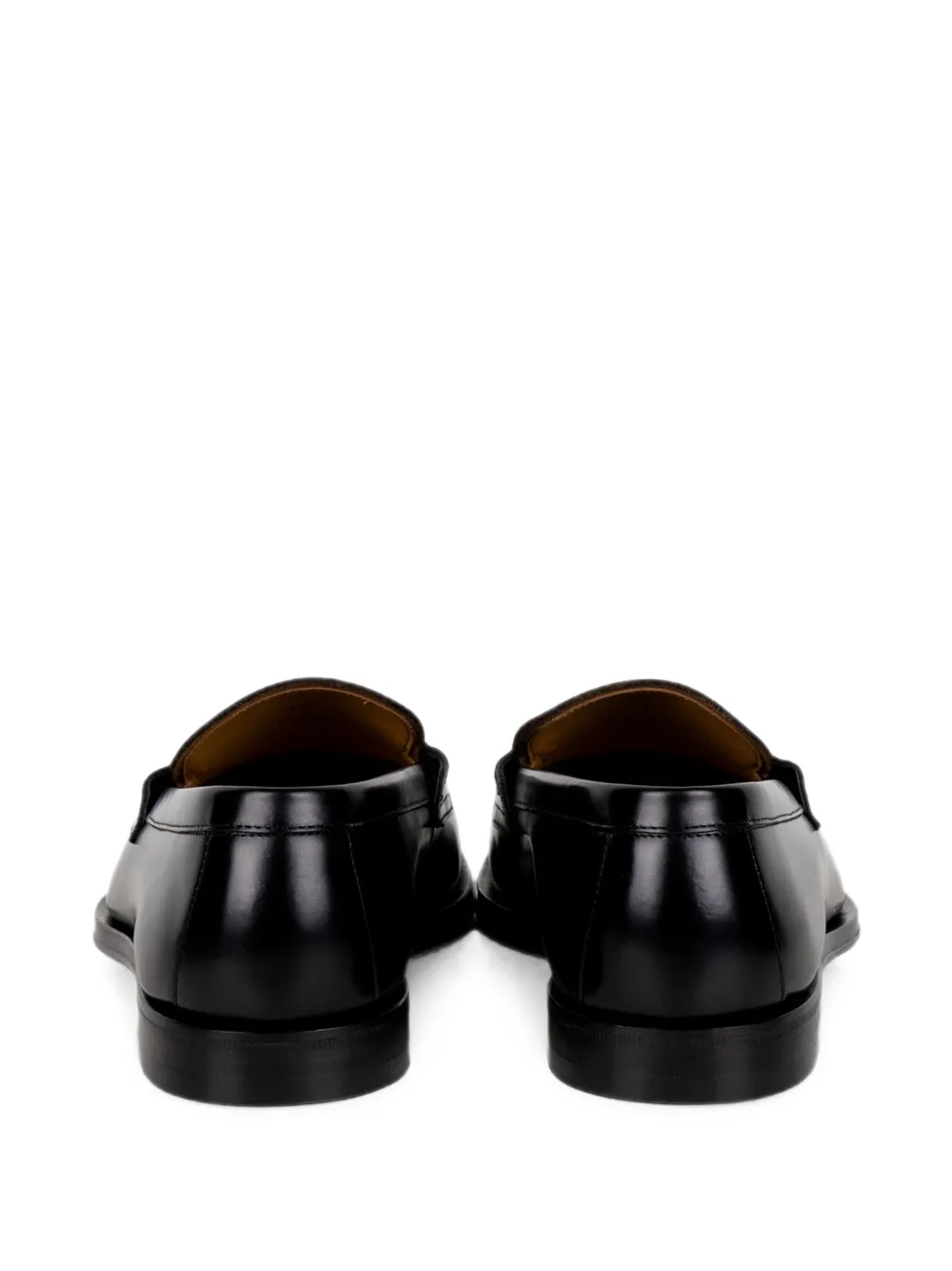 Henderson Baracco leather loafers Zwart