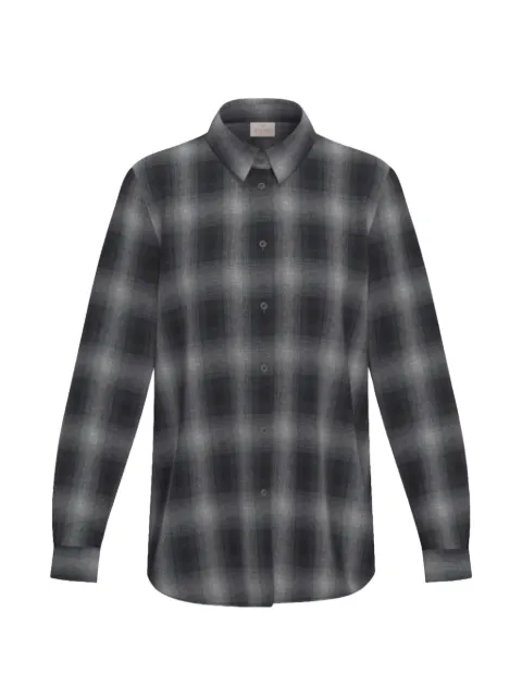 Marella check-print long-sleeve shirt