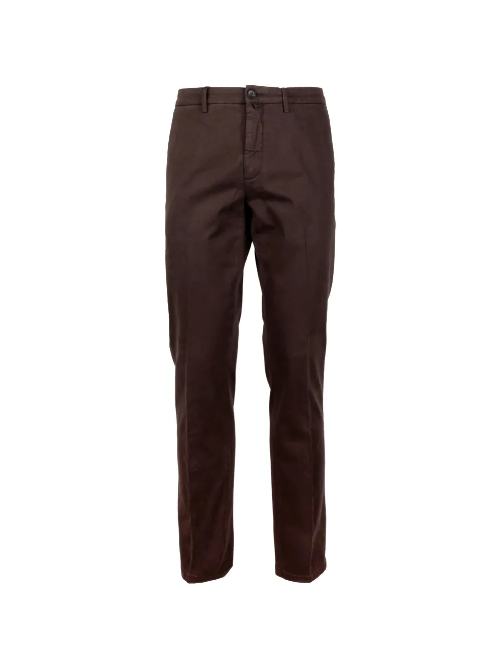 Siviglia Straight-leg Chino Trousers In 브라운
