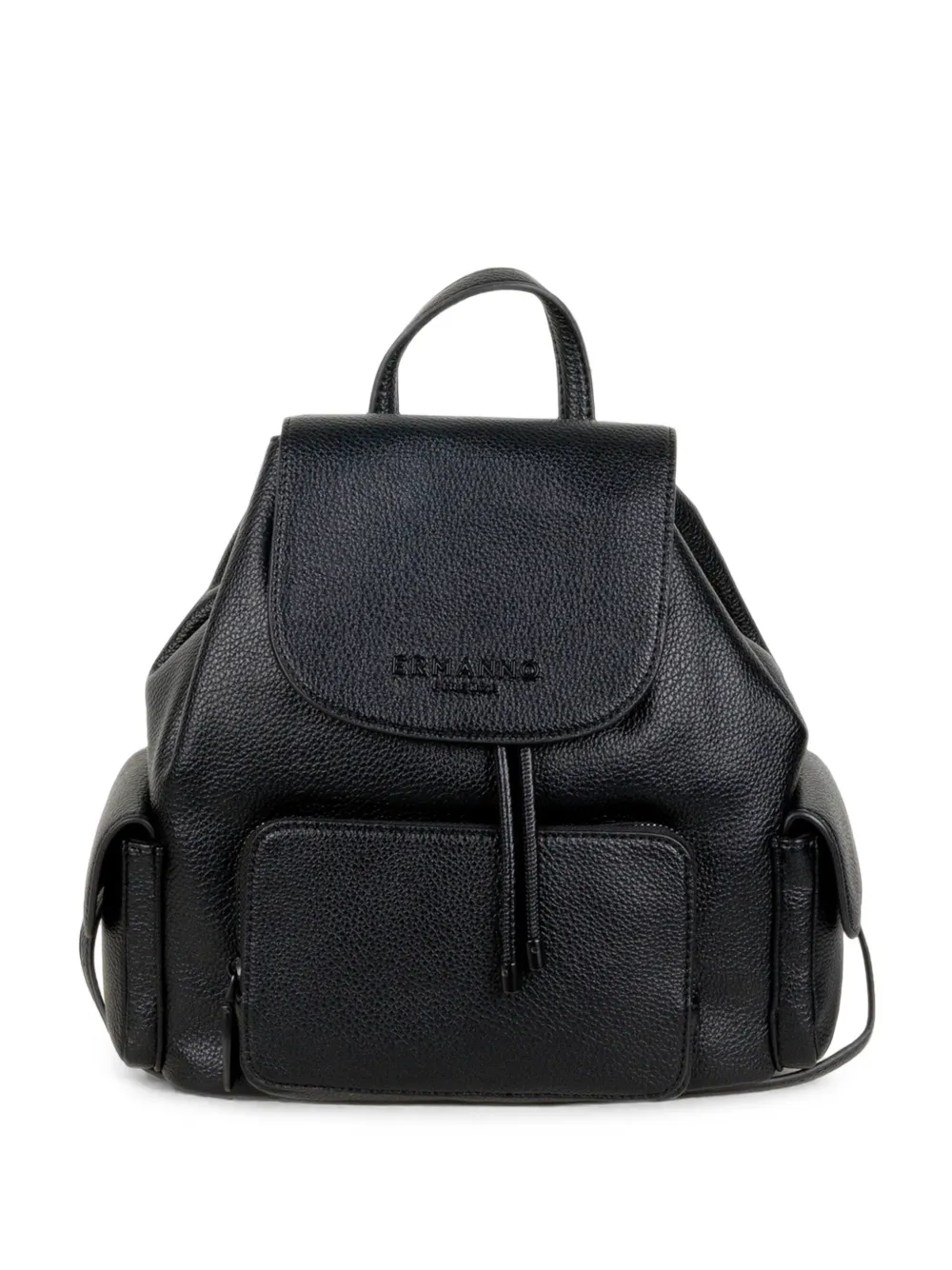 ERMANNO FIRENZE grained-leather flap-top backpack