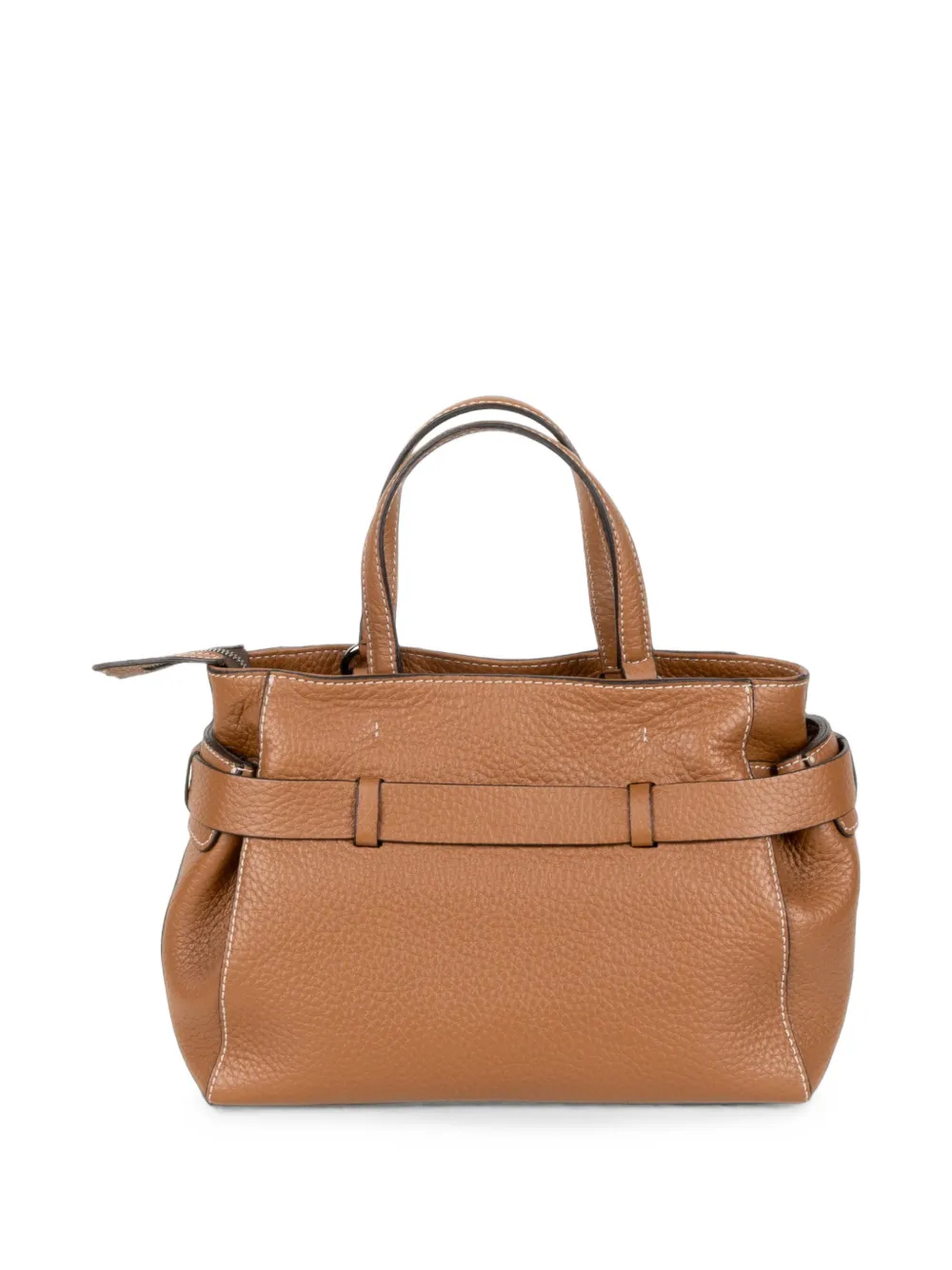 GIANNI CHIARINI Miranda grained leather tote bag Bruin