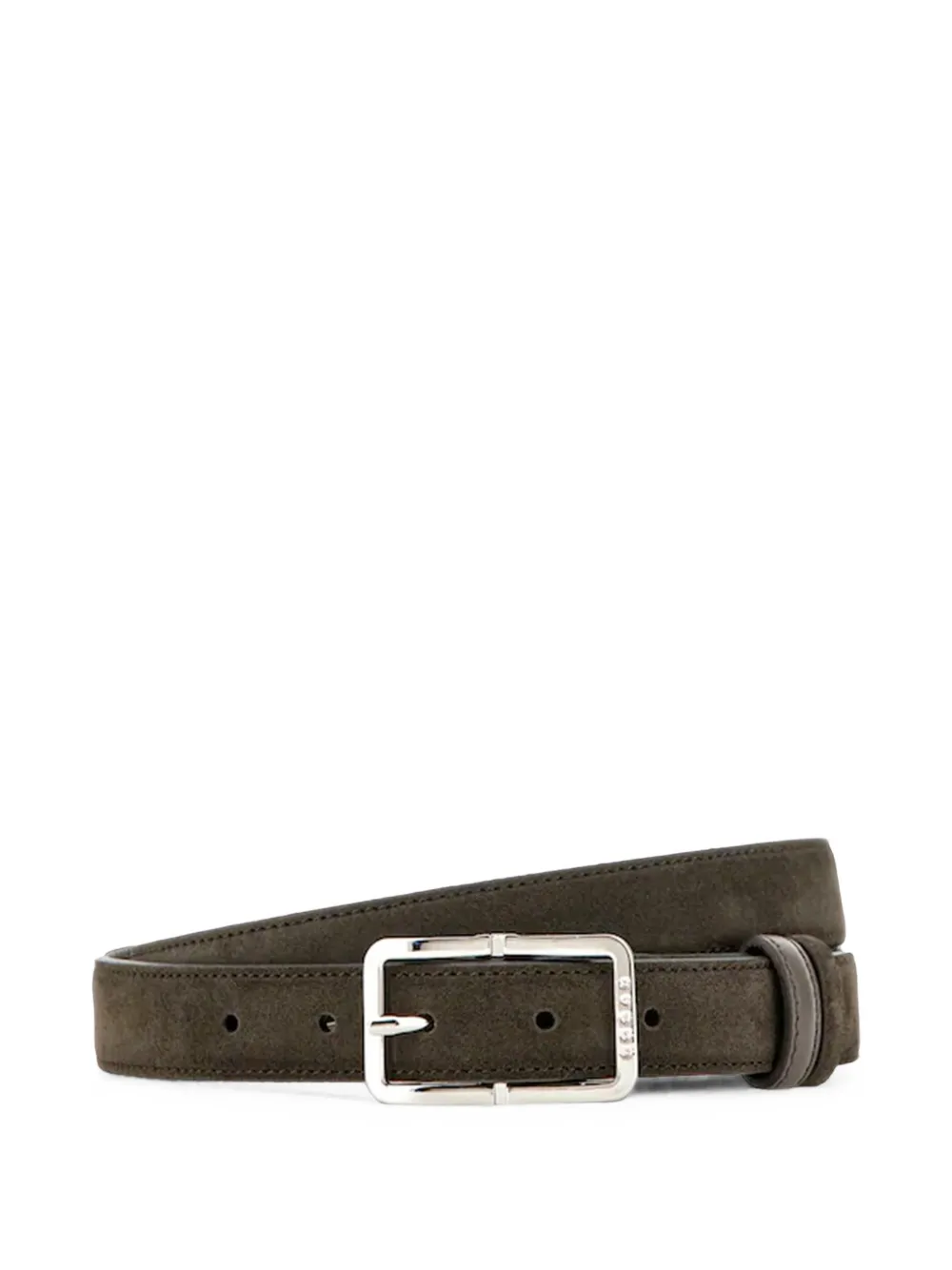 Hogan suede buckle-fastening belt