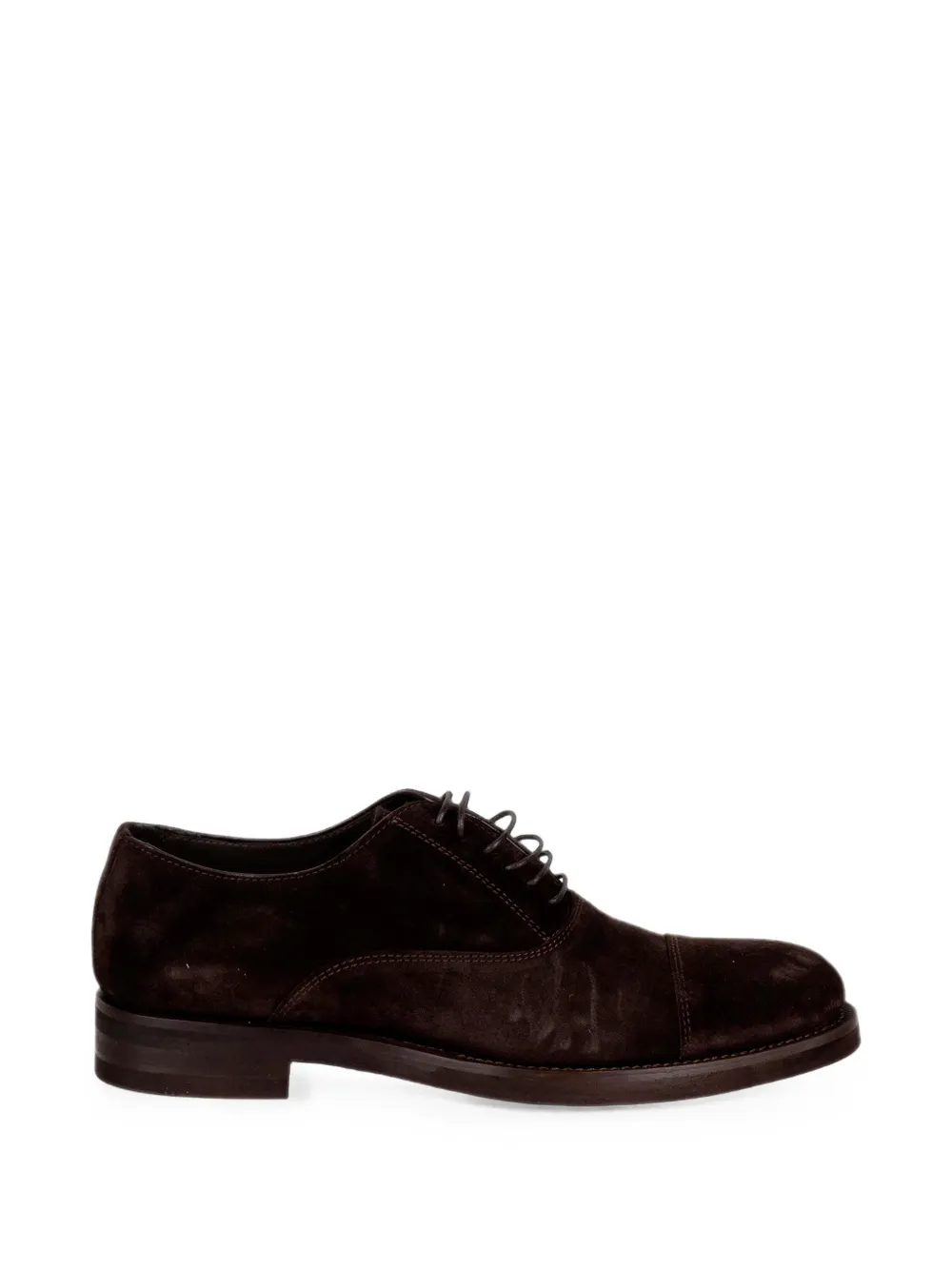 FRANCO FEDELE cap-toe suede lace-up oxford shoes