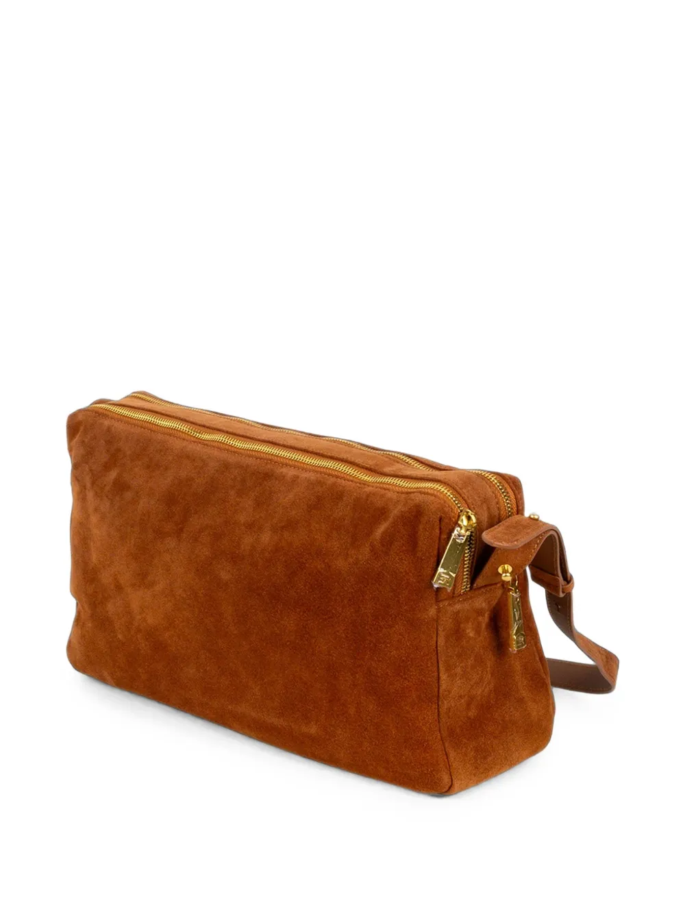 Ermanno Scervino Lisa suede shoulder bag Bruin