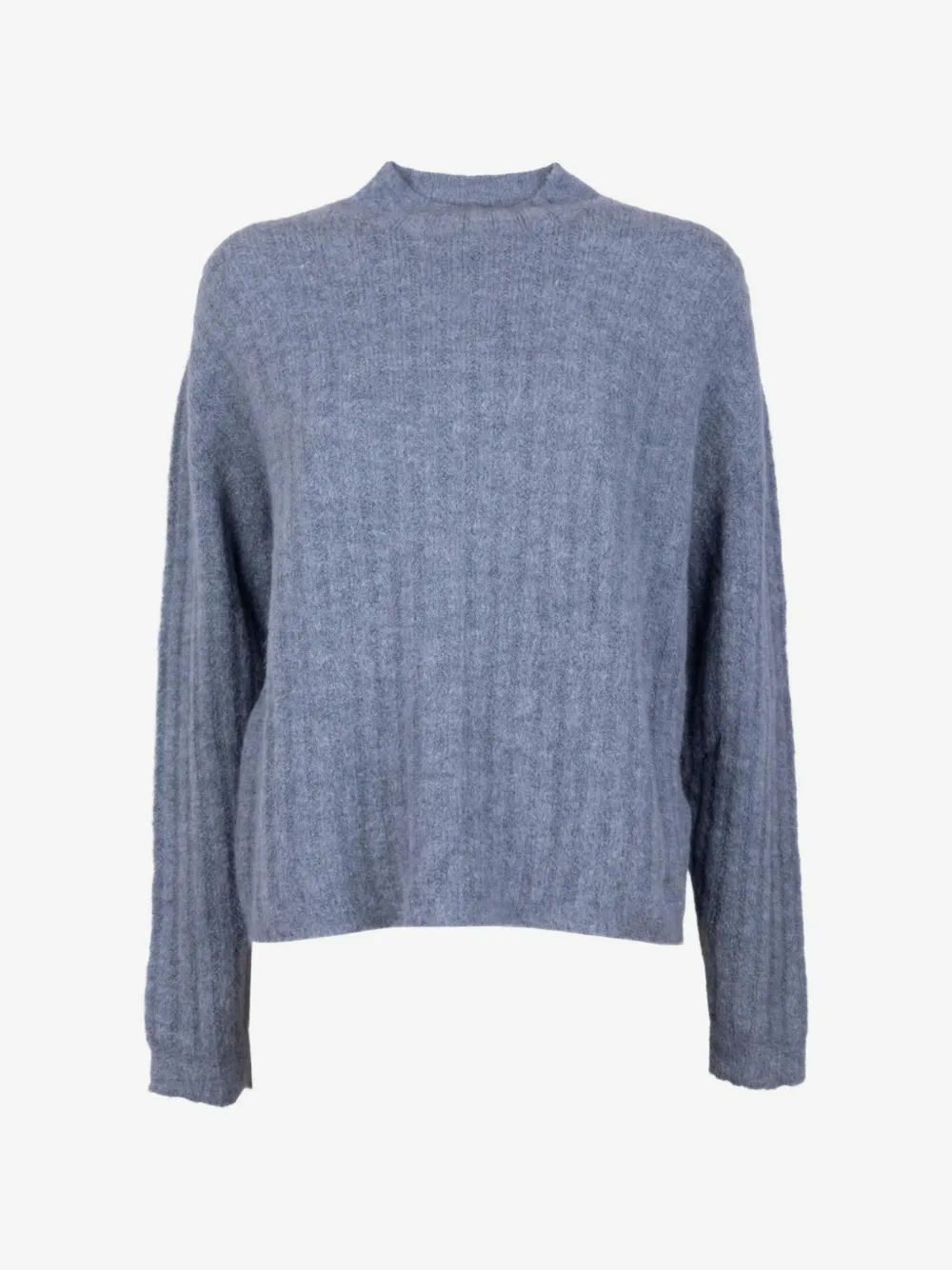 ribbed-knit mock-neck sweater - Image 1
