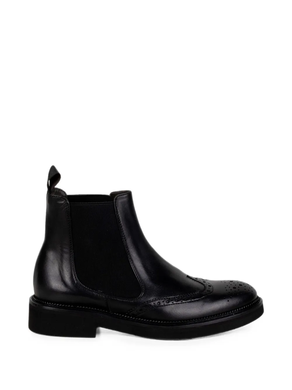FRANCO FEDELE bottines chelsea façon richelieu - Noir FRANCO FEDELE bottines chelsea façon richelieu - Noir
