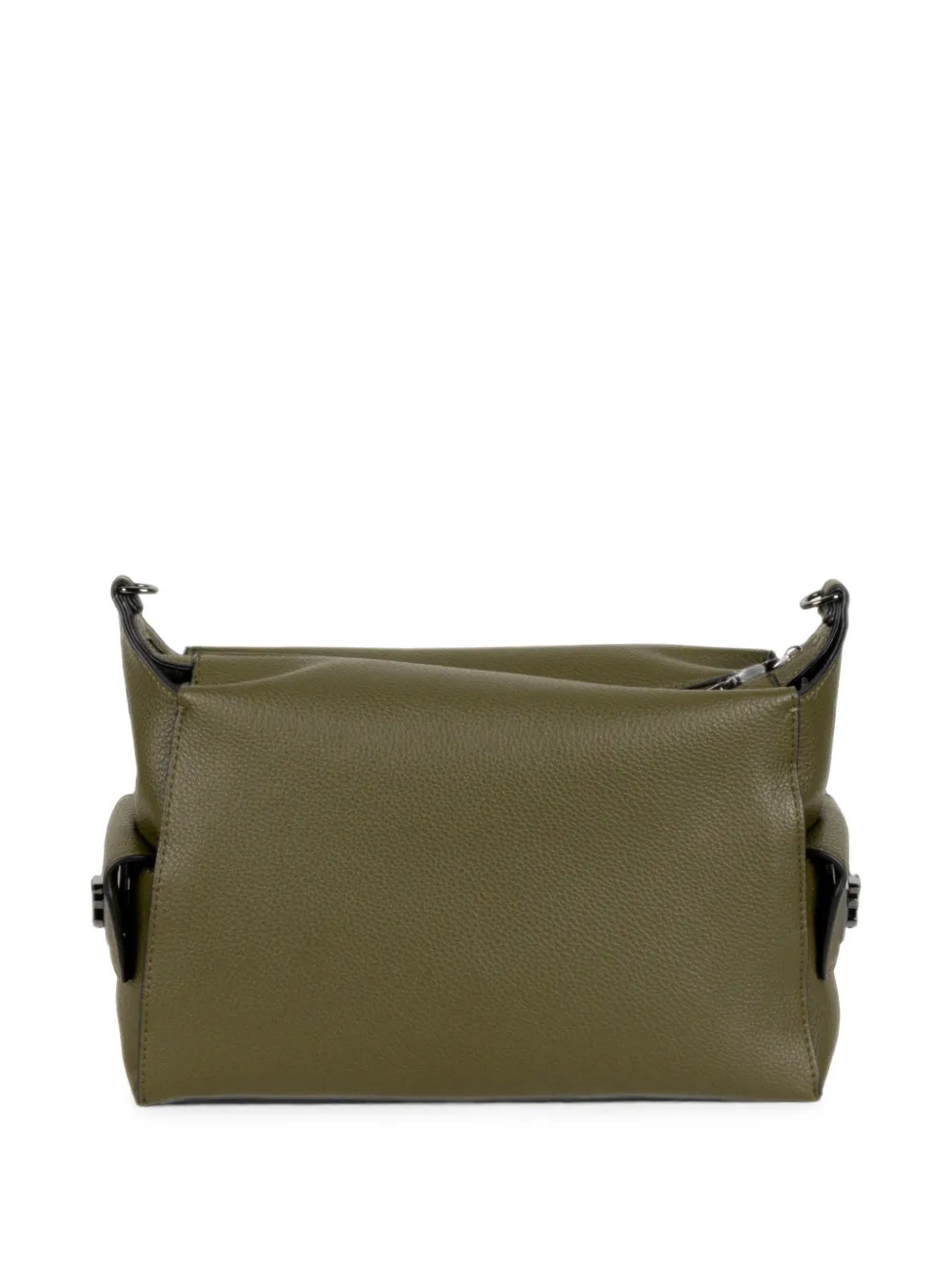 ERMANNO FIRENZE logo-print pebbled-effect shoulder bag Groen