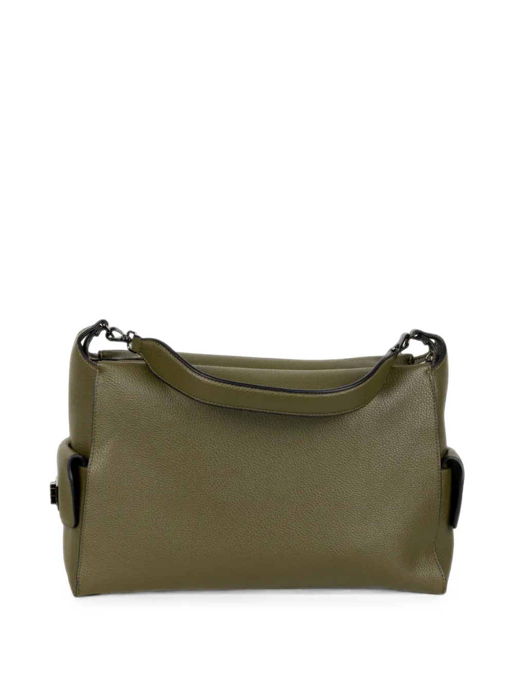 ERMANNO FIRENZE grained leather tote bag Groen