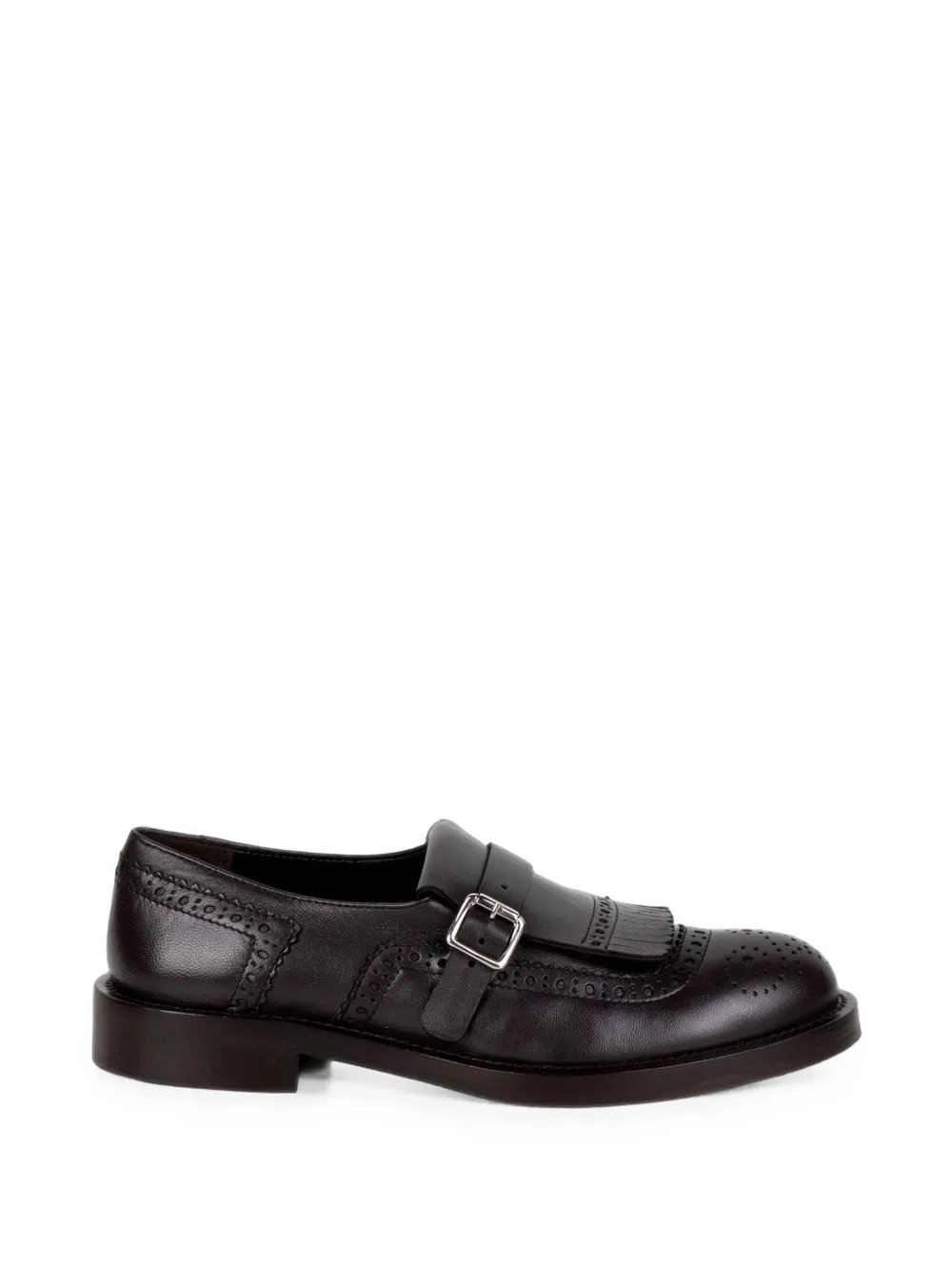 Guglielmo Rotta Fringe-buckle-detail Loafers In Brown
