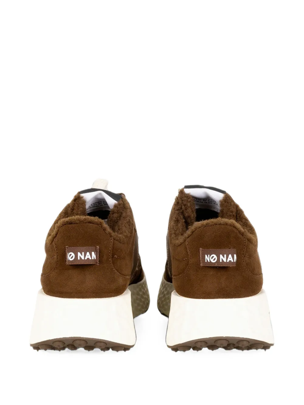 No Name Carter logo-patch suede sneakers Bruin