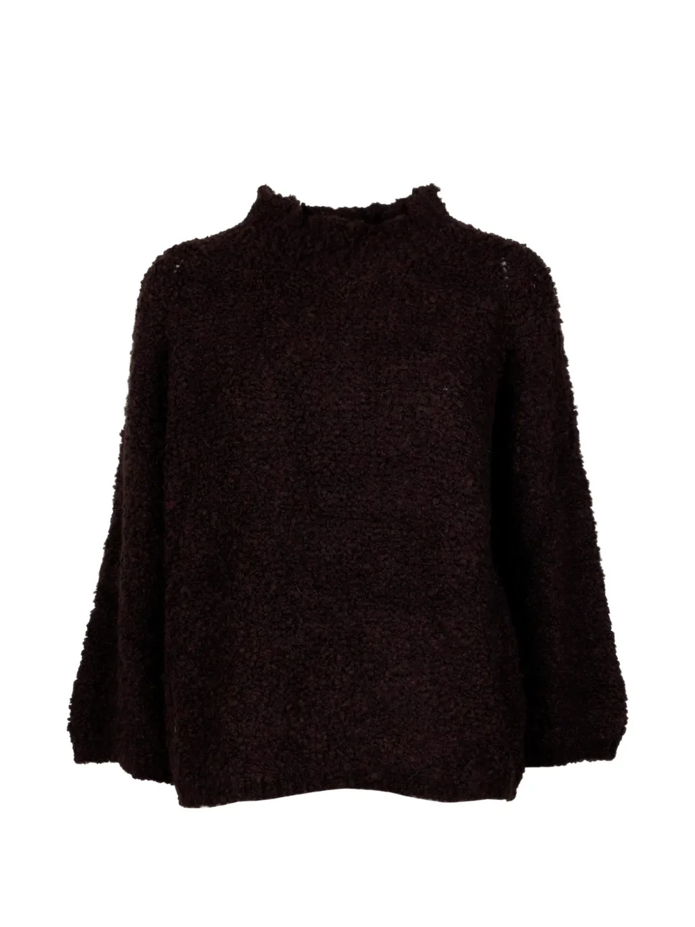 cinque bouclé-texture high-neck sweater