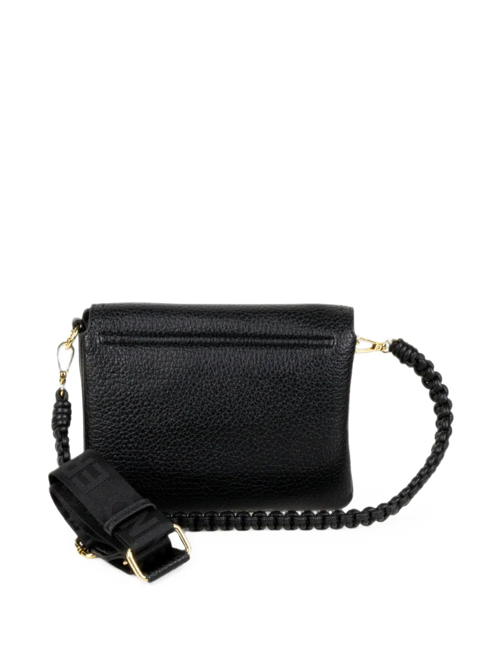 ERMANNO FIRENZE braided-handle shoulder bag Zwart