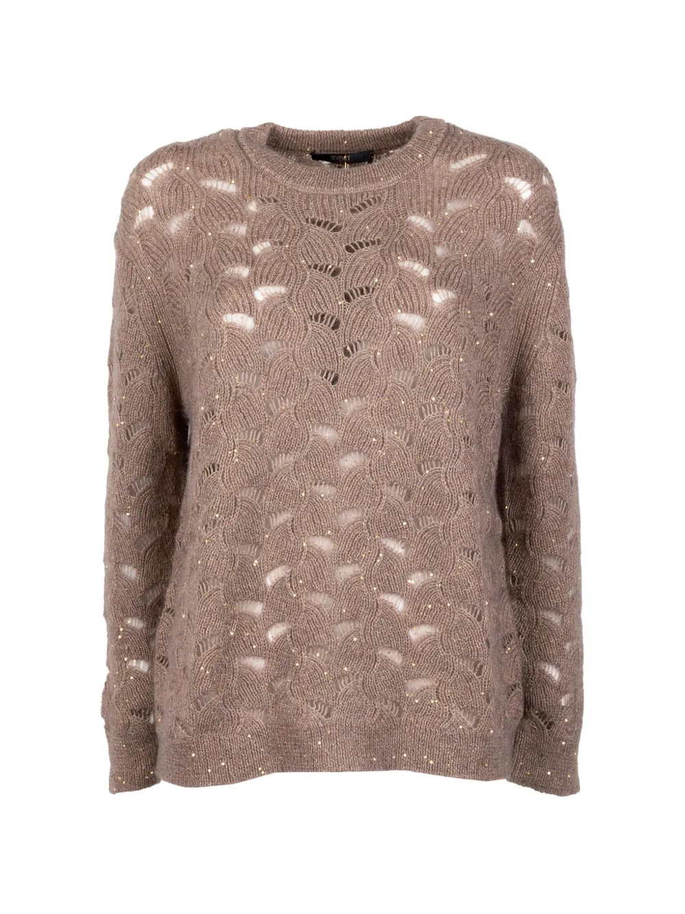 Seventy pull en maille ajourée à sequins - Tons neutres Seventy pull en maille ajourée à sequins - Tons neutres