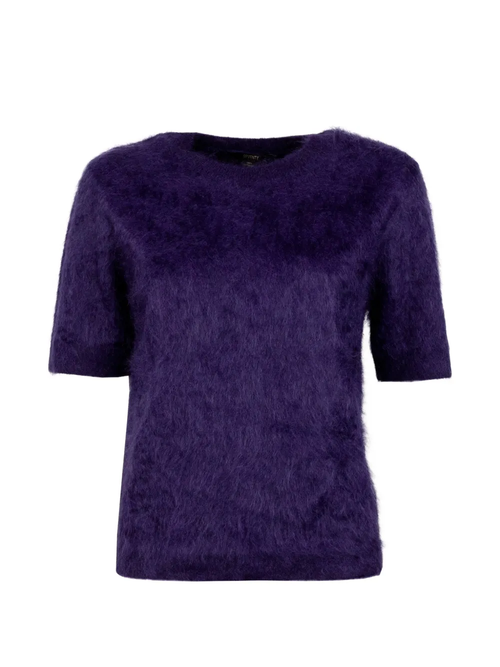 Seventy t-shirt brossé en cachemire à manches courtes - Violet Seventy t-shirt brossé en cachemire à manches courtes - Violet