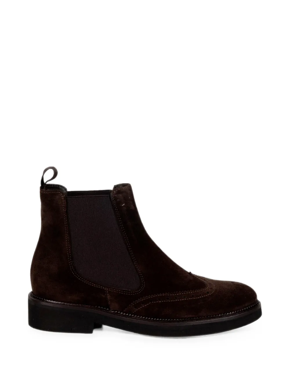 FRANCO FEDELE bottines chelsea perforées - Marron FRANCO FEDELE bottines chelsea perforées - Marron