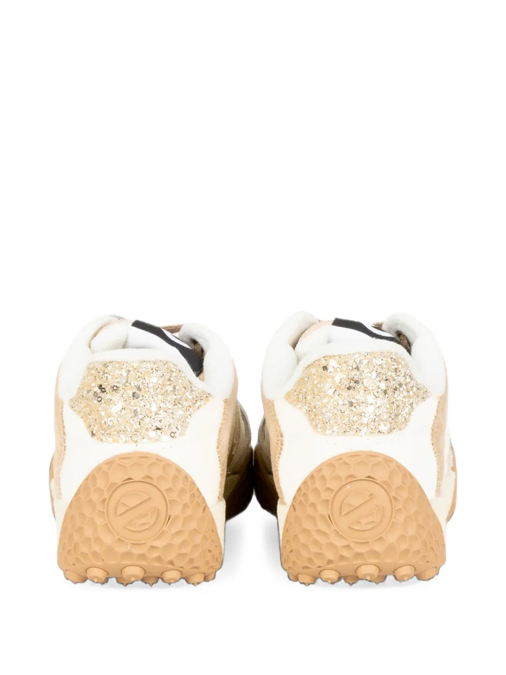 No Name Kate glitter-detail sneakers Beige