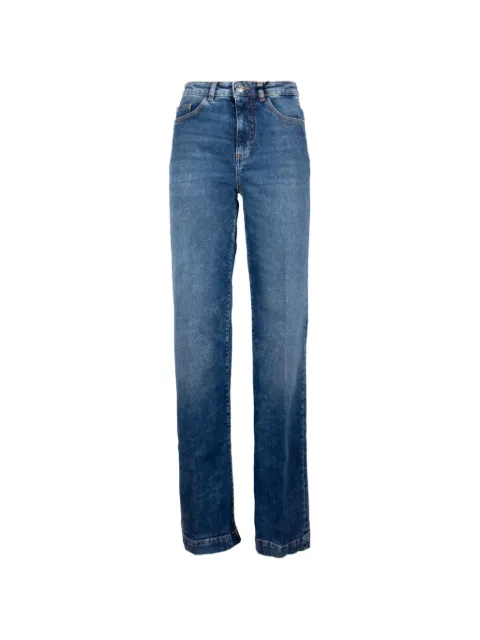 Seventy faded wide-leg jeans