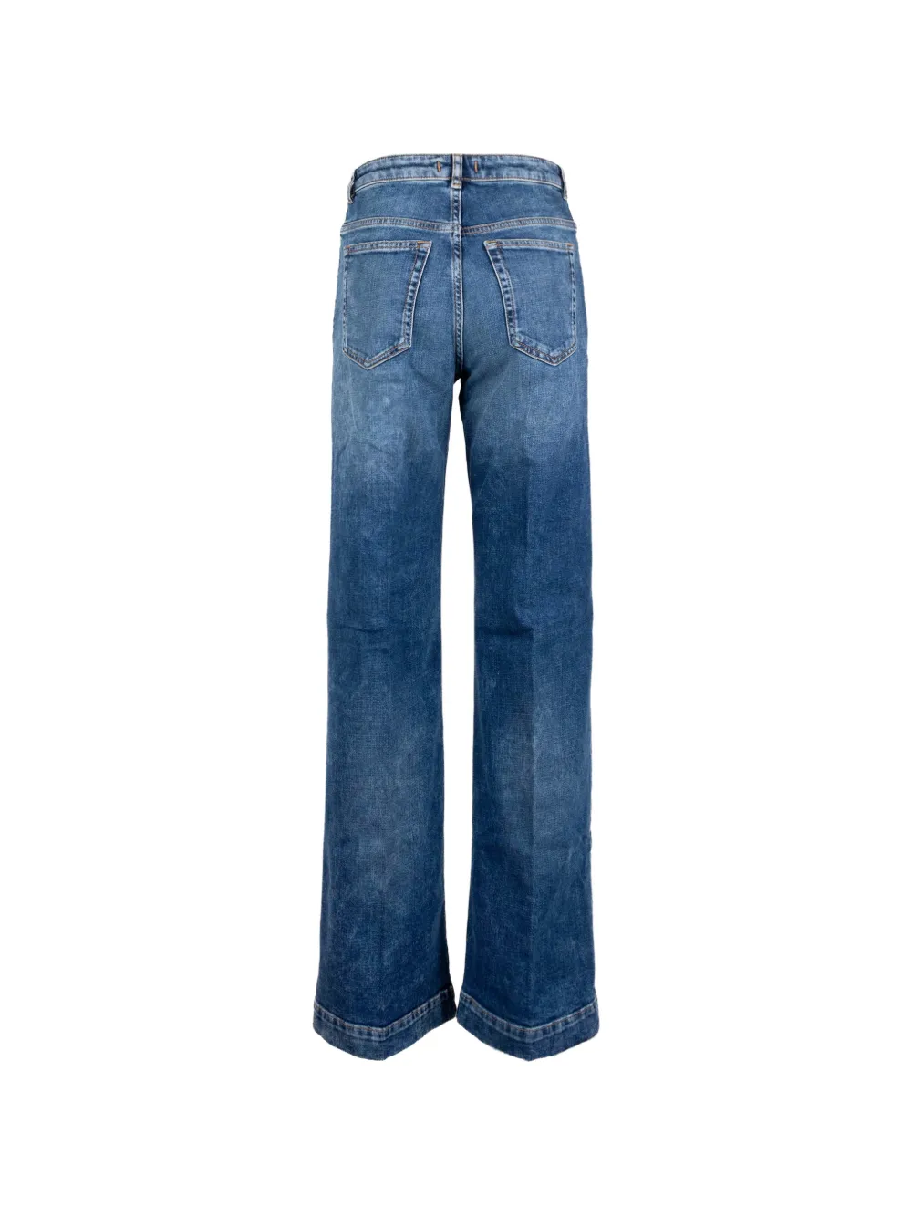 Seventy faded wide-leg jeans Blauw