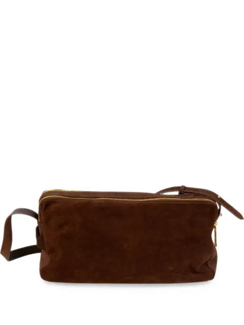 Ermanno Scervino suede double-zip shoulder bag