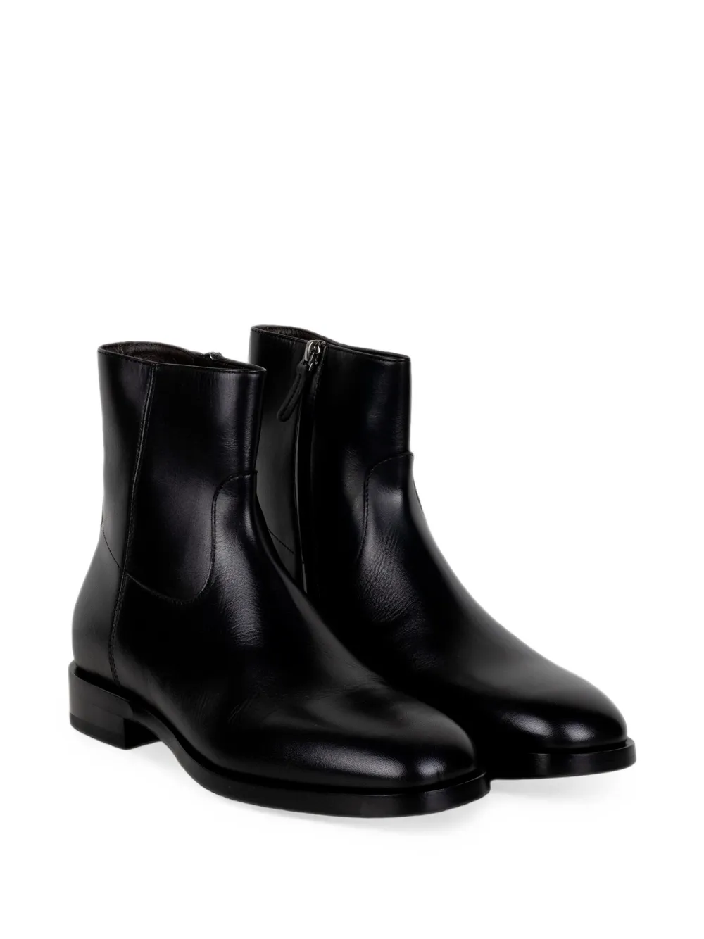 Henderson Baracco side-zip leather boots Zwart