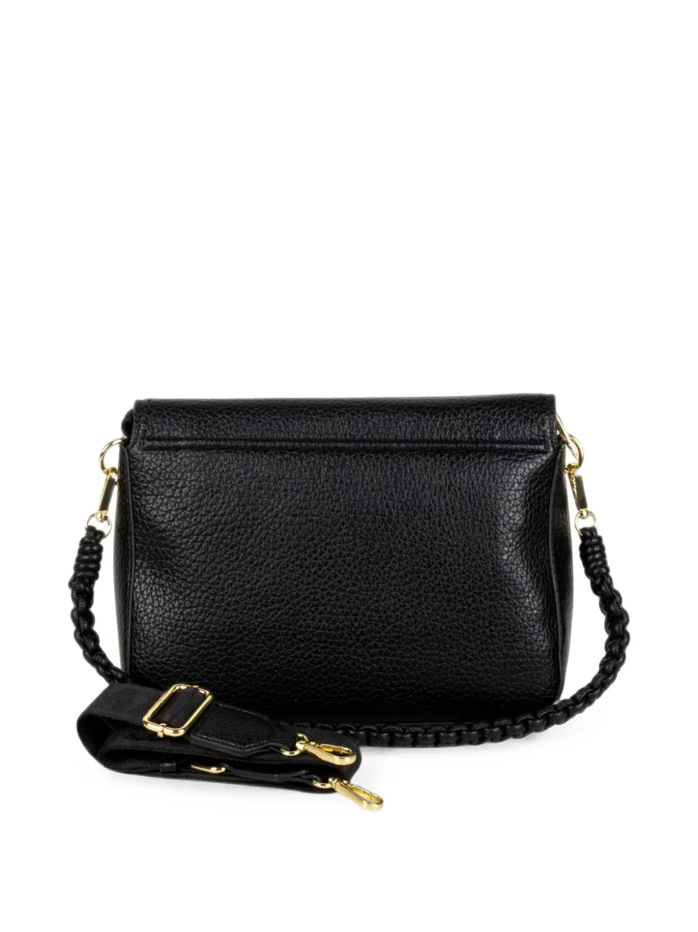 ERMANNO FIRENZE Beatrice asymmetric-detail shoulder bag Zwart