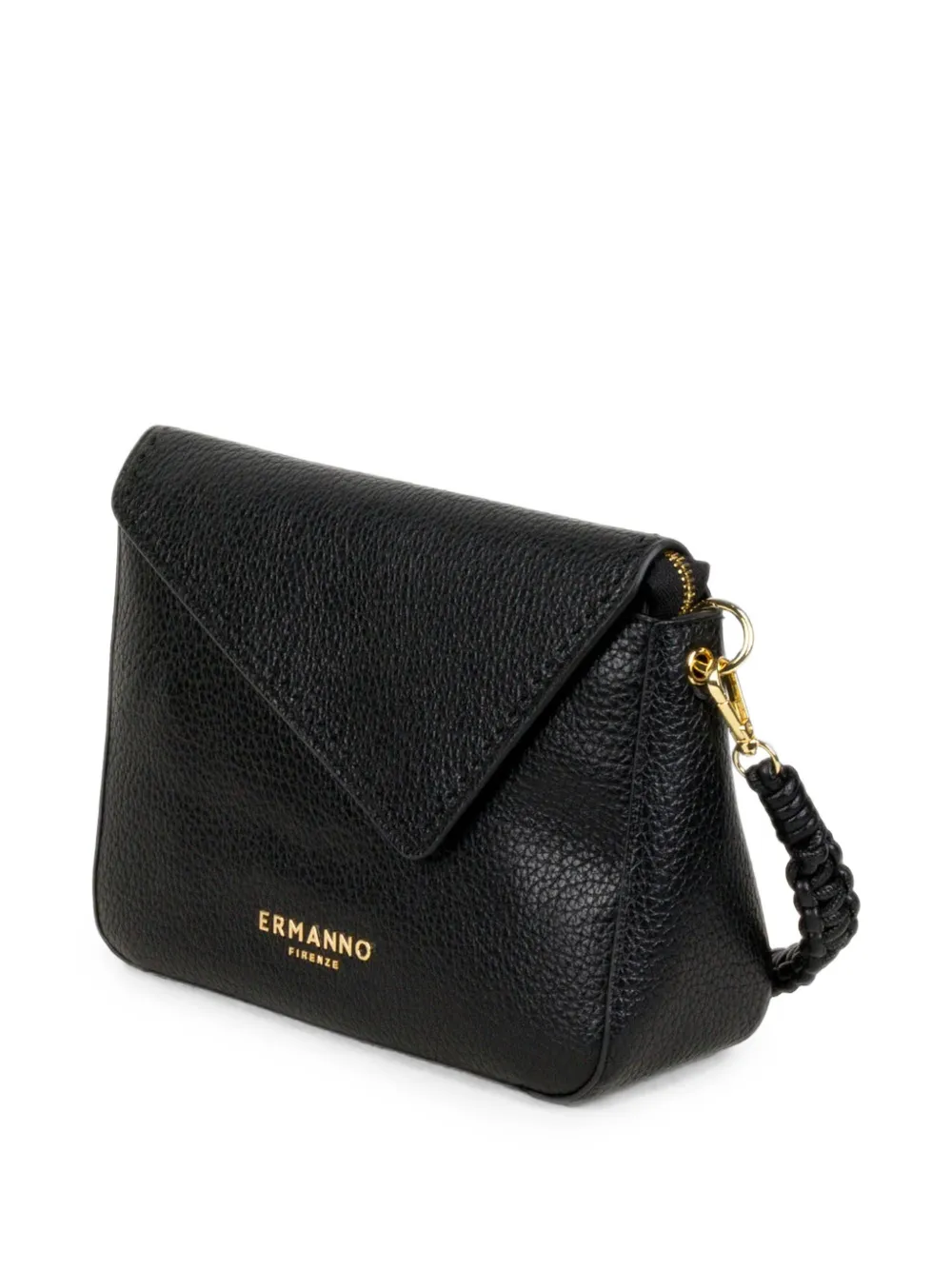 ERMANNO FIRENZE Beatrice asymmetric-detail shoulder bag Zwart