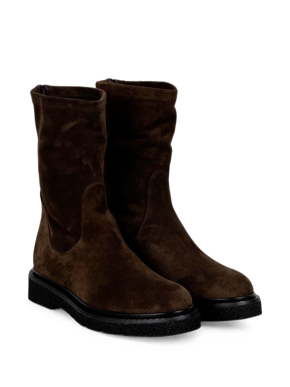 GUGLIELMO ROTTA suede rear-zip boots Bruin