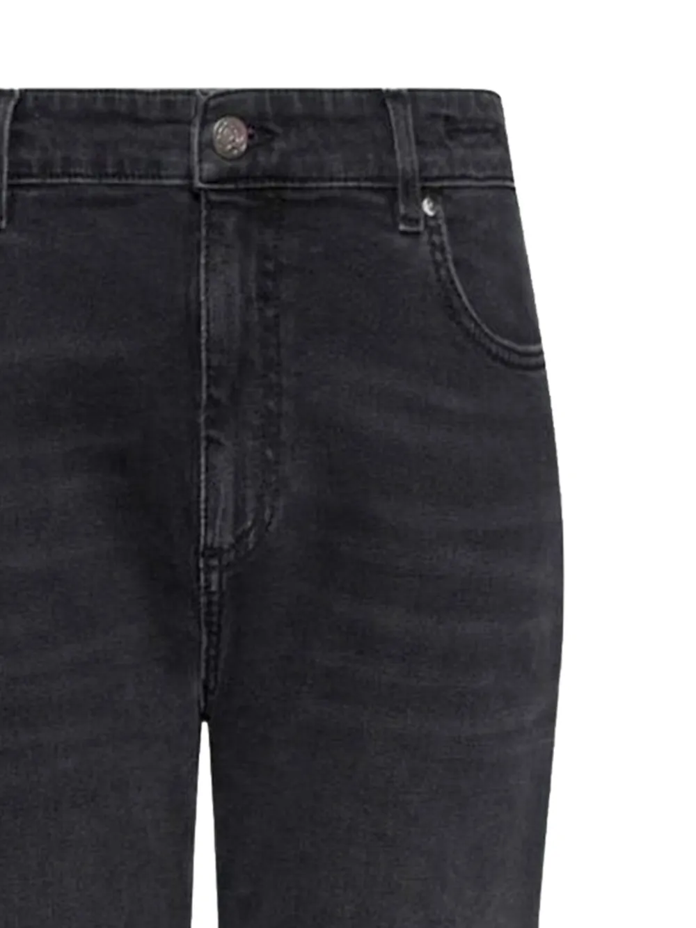 Marella faded raw-hem jeans Zwart