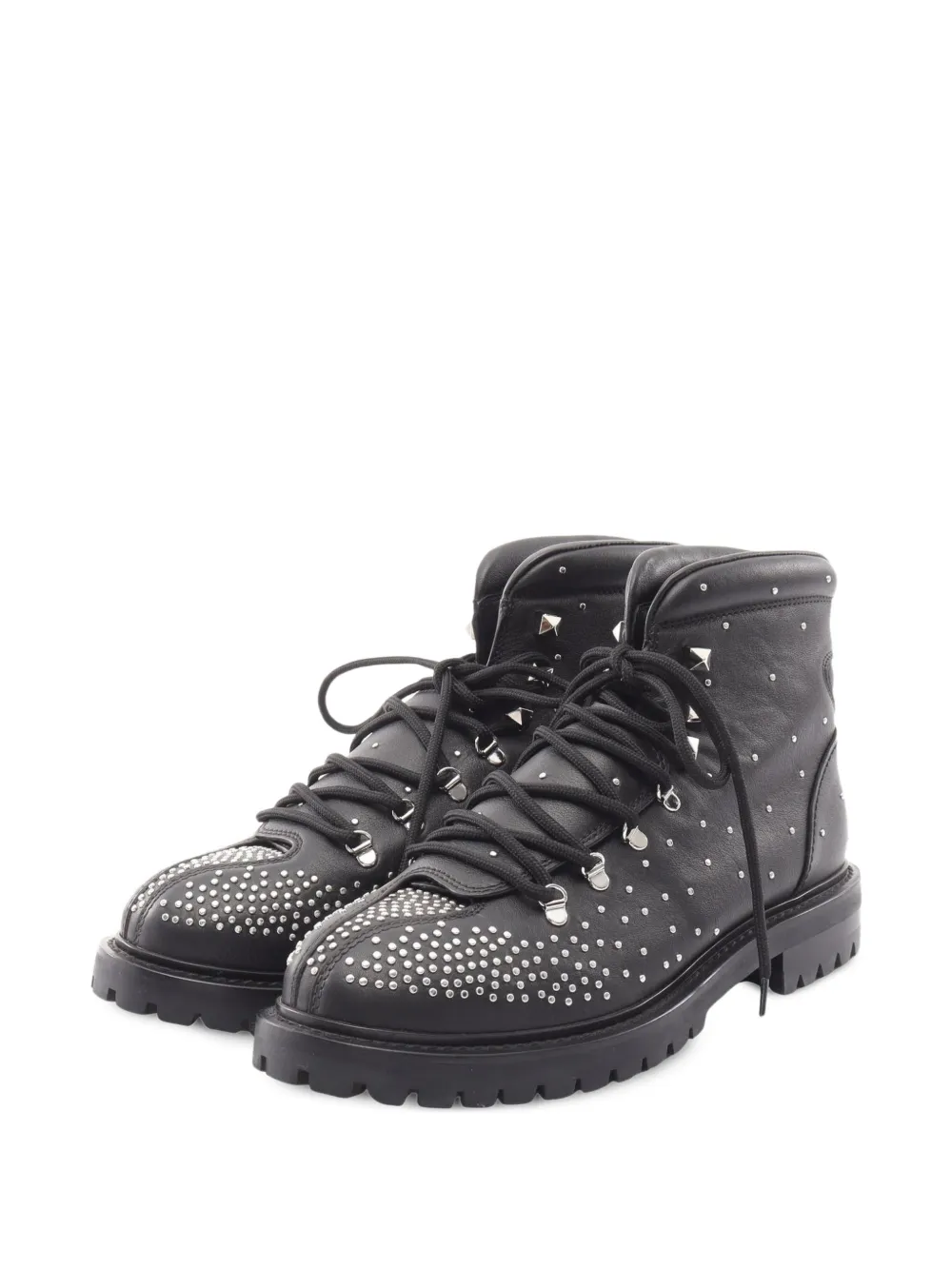 Valentino Garavani Pre-Owned 2010s Rockstud combat boots - Schwarz