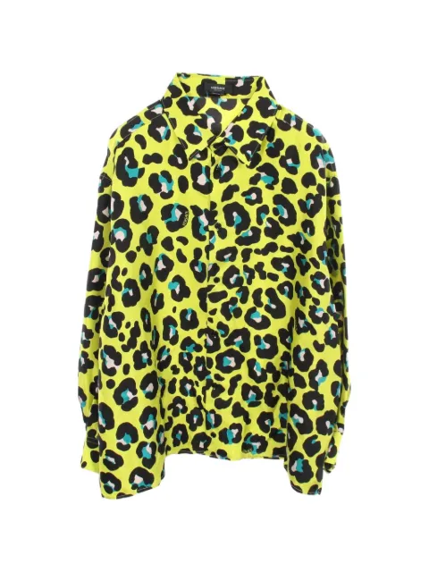 Versace Pre-Owned 豹纹衬衫（2010年典藏款）
