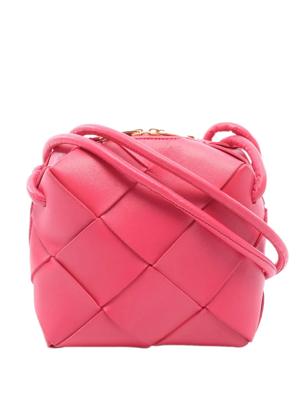 Bottega Veneta Pre-Owned 2012-2026 mini Intrecciato Cassette Umhängetasche aus Lammleder - Rosa