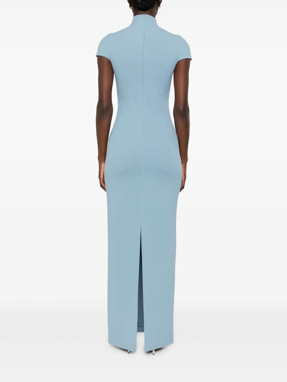 Solace London Lang maxi-jurk Blauw