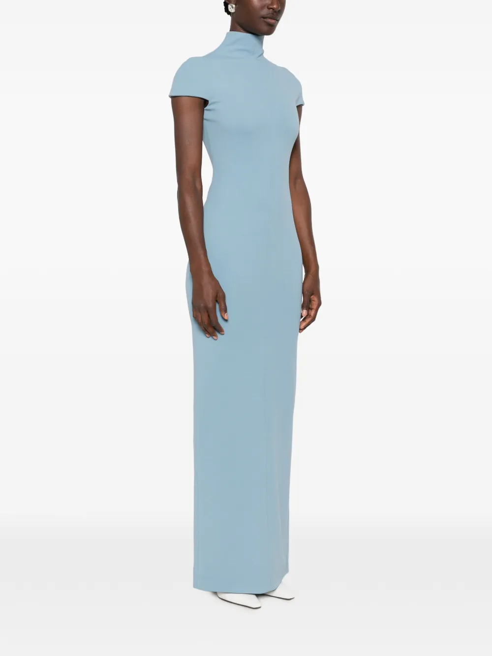 Solace London Lang maxi-jurk Blauw