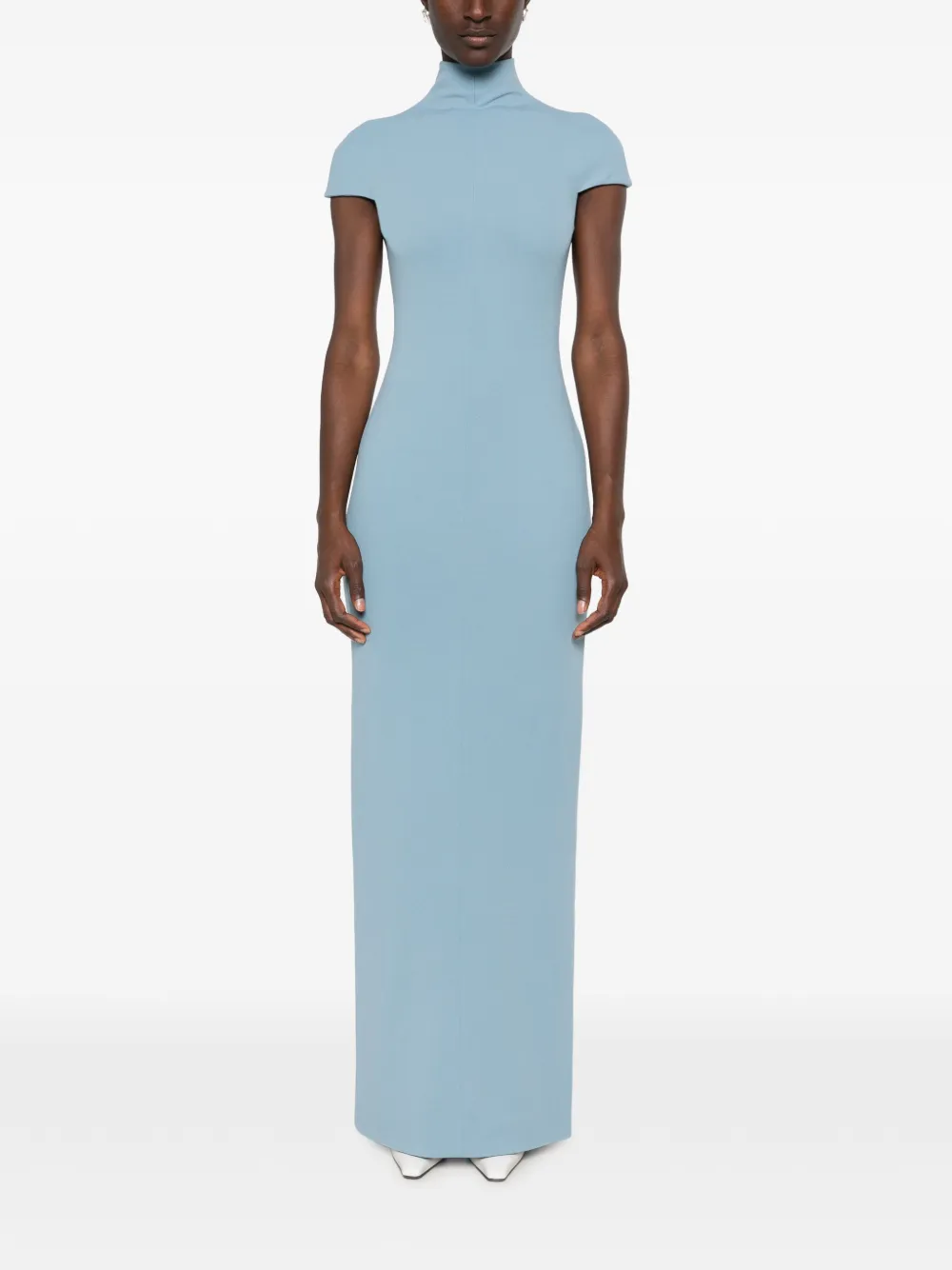 Solace London Lang maxi-jurk Blauw