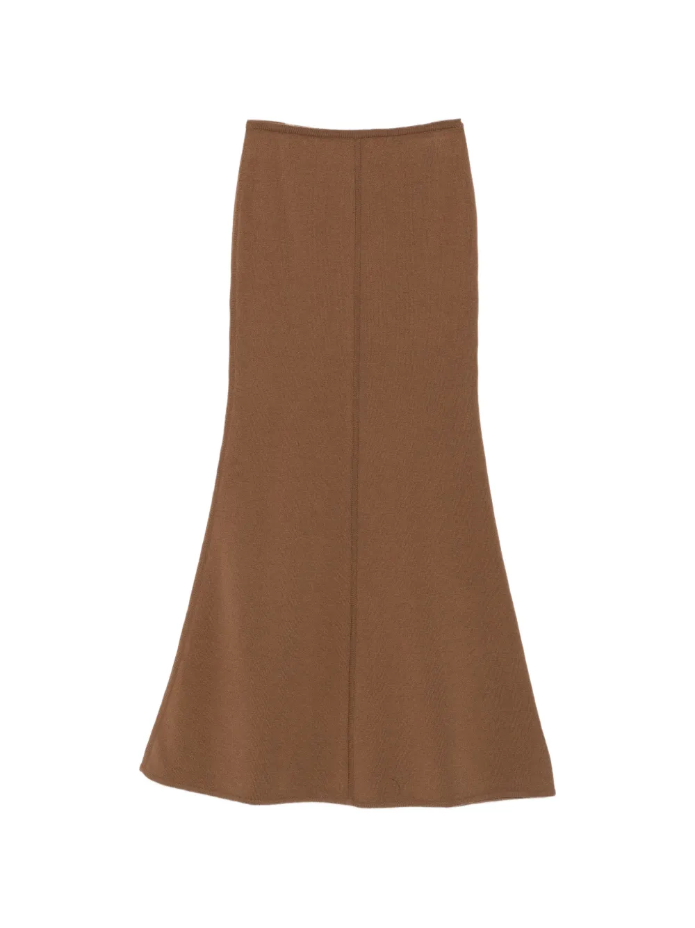 Max Mara raised-seam knitted skirt - Marrone