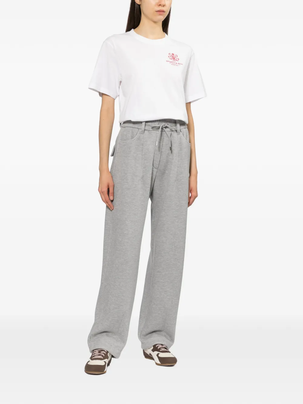 Sporty & Rich Hotel T-shirt Wit