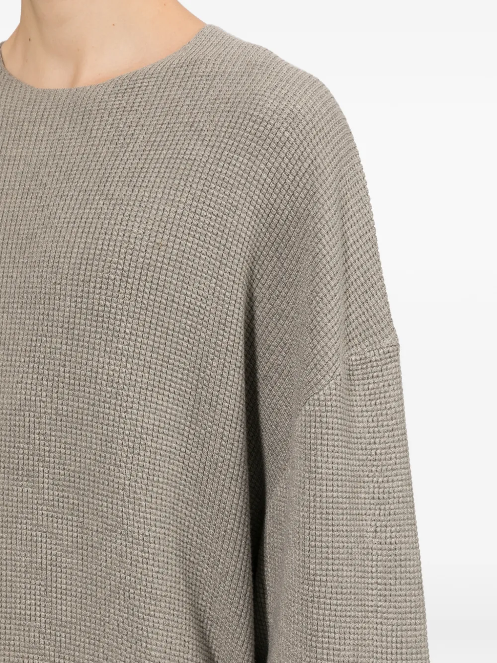 FEAR OF GOD ESSENTIALS Trui met wafelpatroon Beige