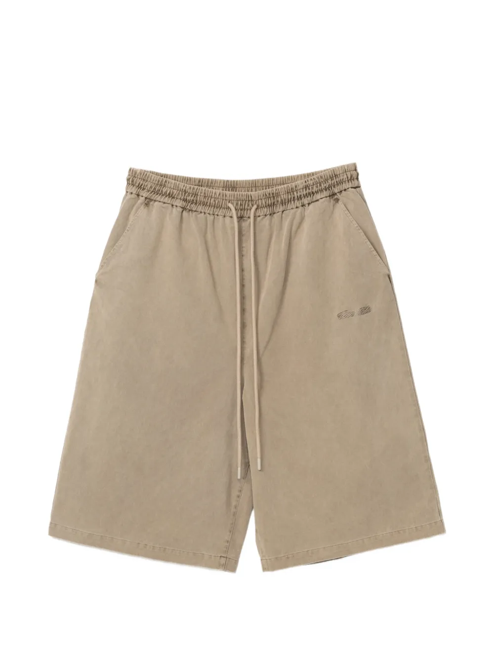 FEAR OF GOD ESSENTIALS Shorts met geborduurd logo Bruin