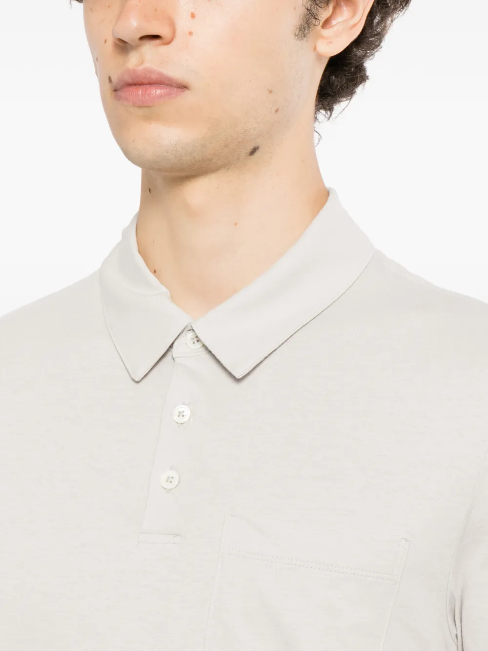 James Perse chest-pocket polo shirt Grijs