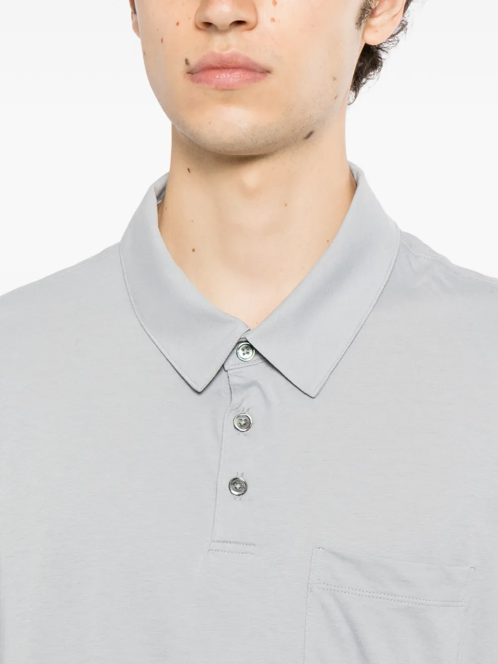 James Perse chest-pocket polo shirt Grijs