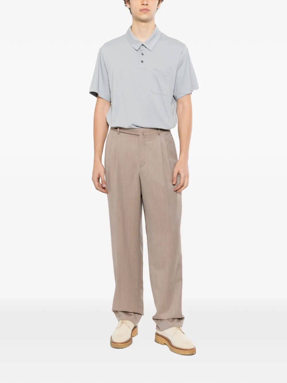 James Perse chest-pocket polo shirt Grijs
