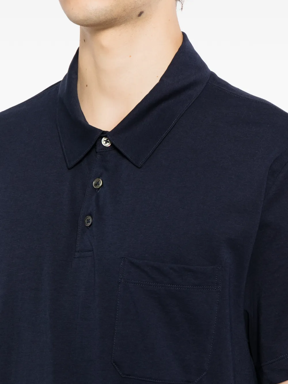 James Perse chest-pocket polo shirt Blauw