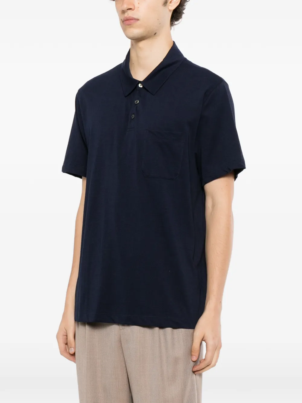 James Perse chest-pocket polo shirt Blauw