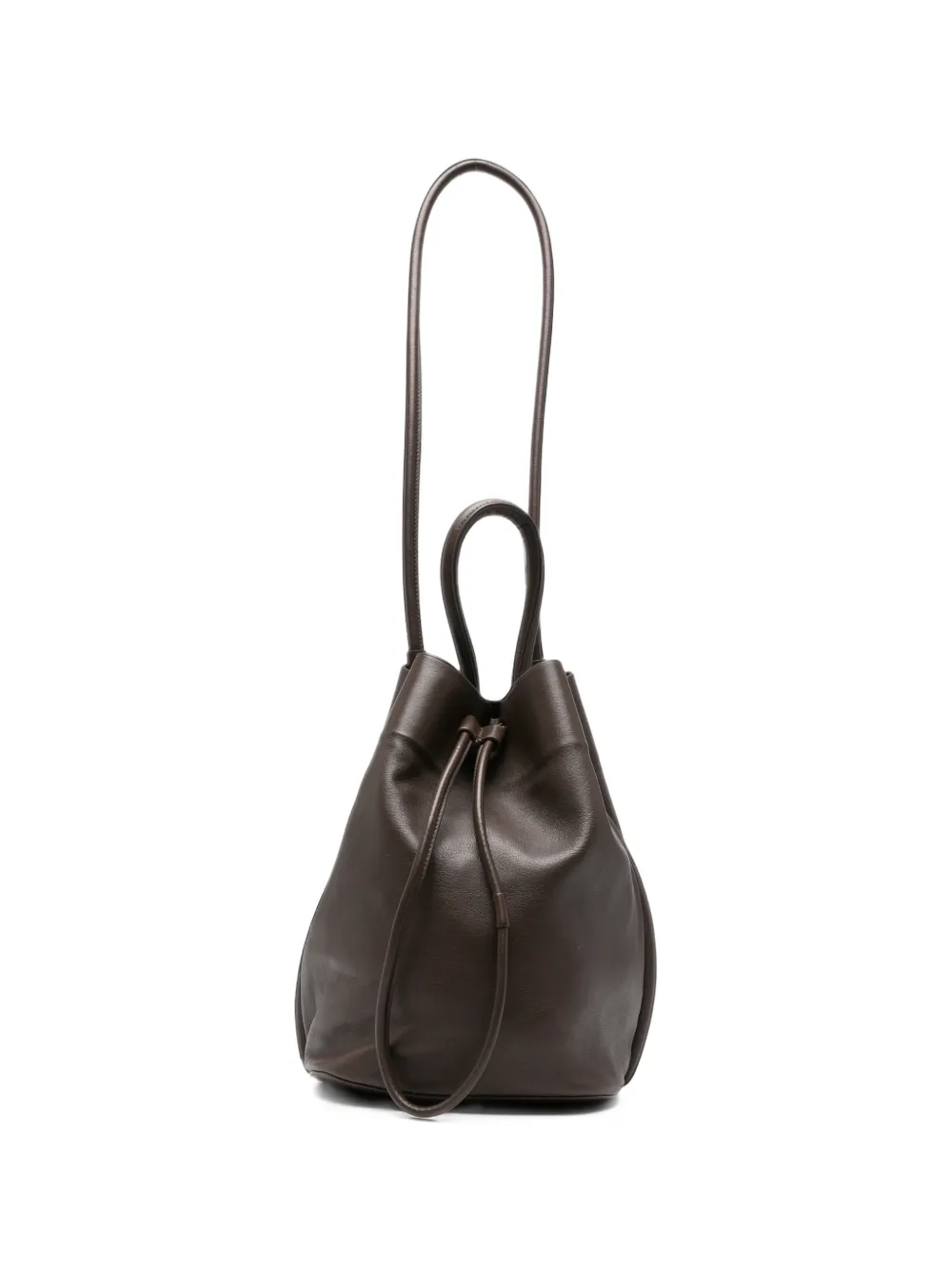 Uma Wang medium leather tote bag - Marron