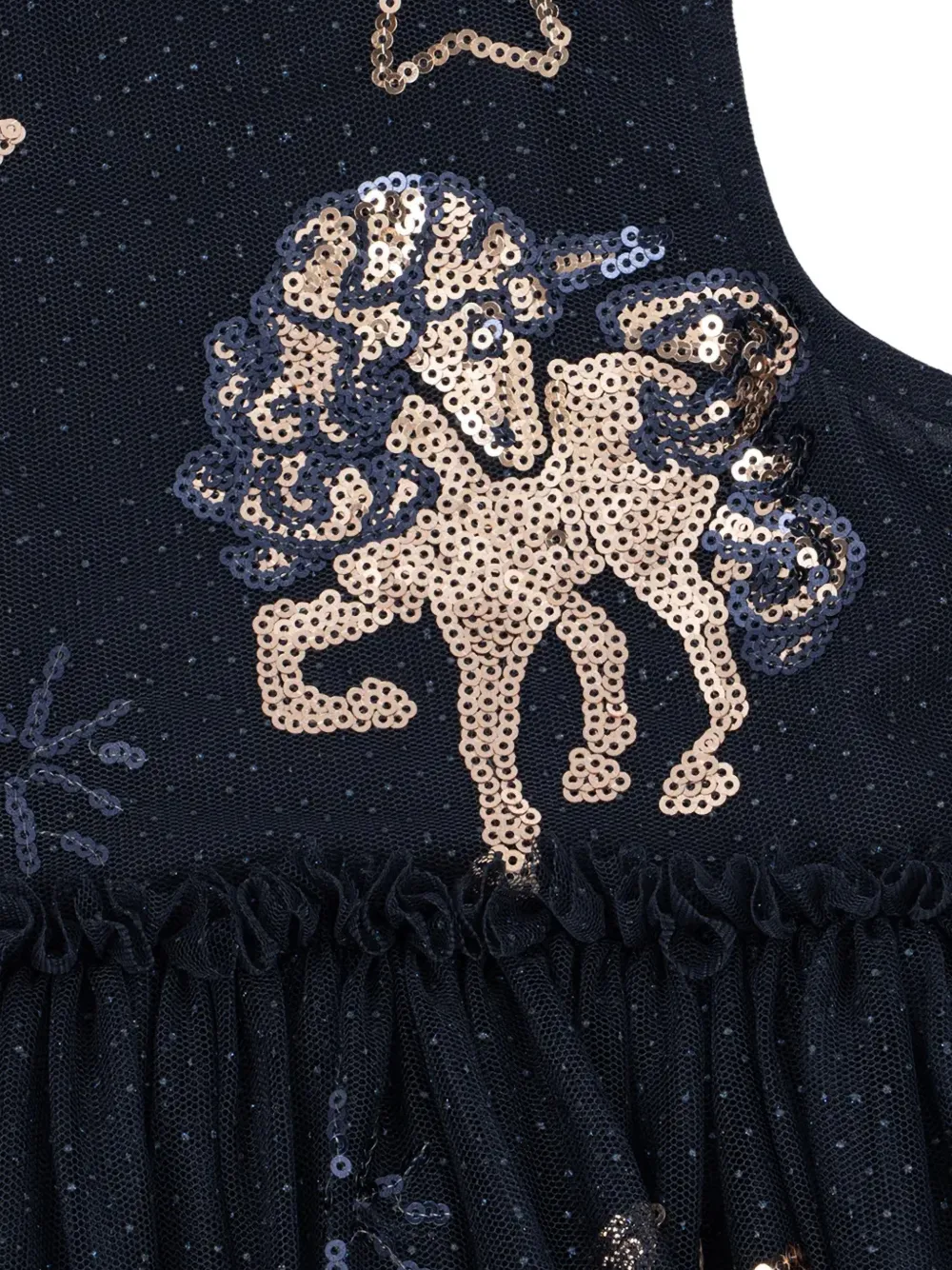 Konges Sløjd Yvonne sequin-embellished tulle dress Blauw