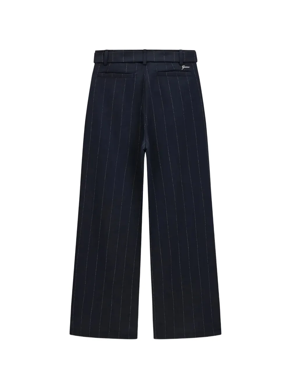 guess kids pinstripe belted trousers Blauw