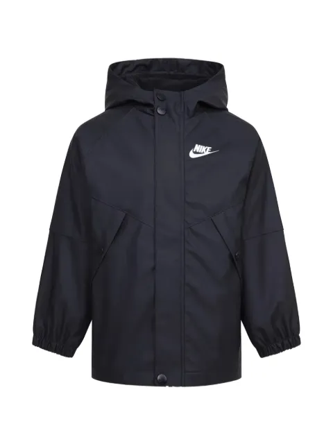 Nike Kids logo-print hooded jacket