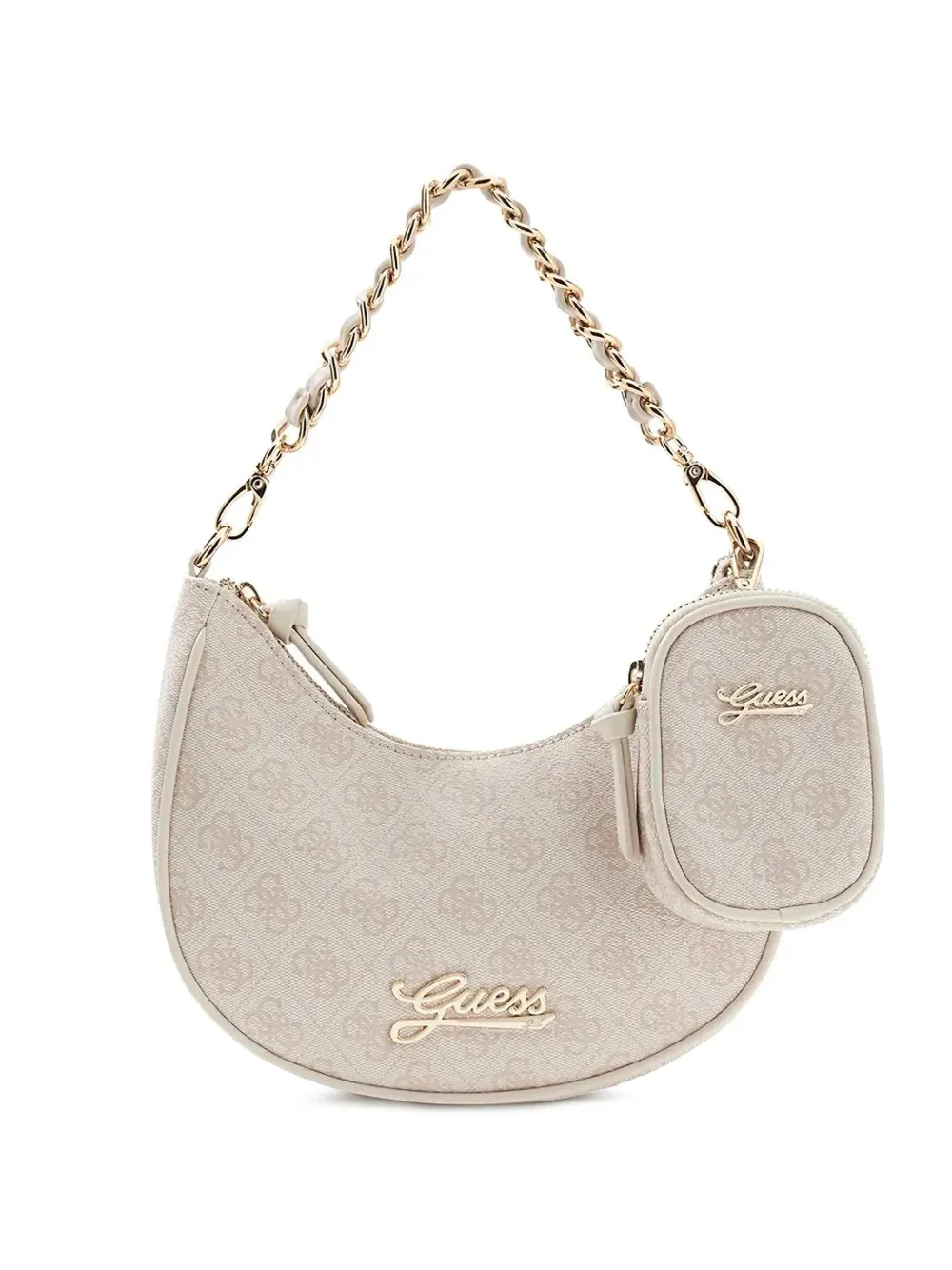 guess kids logo-print pouch-detail shoulder bag - Toni neutri