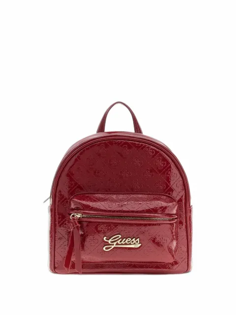 guess kids logo-embossed quilted backpack