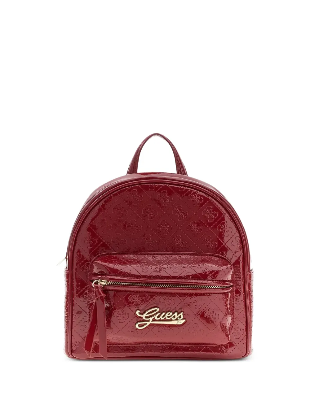 guess kids logo-embossed quilted backpack - Rosso